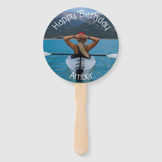 Happy Birthday Foto Fächer (Vorderseite)