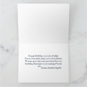 Happy Birthday Foto Girlfriend Buddy Big Custom Karte (Innenseite)