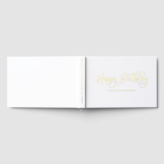 Happy Birthday Foto Guest Book Gästebuch (Voll)