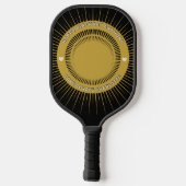 Happy Birthday Foto Ihm Ihre elegante Personalisie Pickleball Schläger (Rückseite)