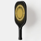 Happy Birthday Foto Ihm Ihre elegante Personalisie Pickleball Schläger (Links)