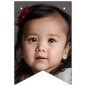 Happy Birthday Foto Kindergeburtstag Pink Wimpelkette (Erste Fahne)