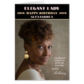 Happy Birthday Foto Magazine Cover Custom Card (Vorne)