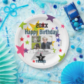 Happy Birthday Foto Paper Plate HAMbyWG Pappteller (Party)