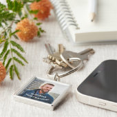 Happy Birthday Foto Personalize Schlüsselanhänger (Seite)