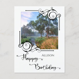 Happy Birthday Foto Postcard Postkarte