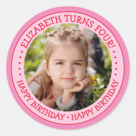 HAPPY BIRTHDAY Foto Sticker
