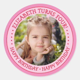 HAPPY BIRTHDAY Foto Sticker