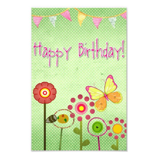 Happy Birthday Fotodruck (Vorne)