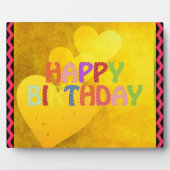 Happy Birthday Fotoplatte (Vorderseite)
