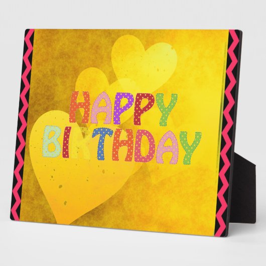 Happy Birthday Fotoplatte (Seite)
