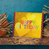 Happy Birthday Fotoplatte (Seite)