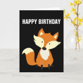 HAPPY BIRTHDAY FOXY FOX CARDS KARTE (Gelbe Blume)