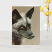 Happy Birthday Foxy Lady Karte (Gelbe Blume)