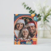 Happy Birthday Frame Postkarte (Stehend Vorderseite)