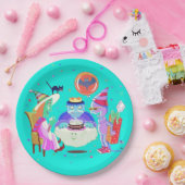 Happy Birthday Frankie (Farbe Papier Platte) Pappteller (Party)