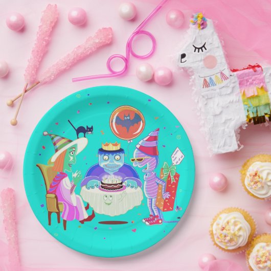 Happy Birthday Frankie (Farbe Papier Platte) Pappteller (Party)