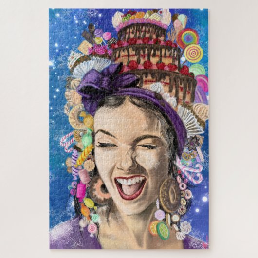 Happy Birthday Frau Jigsaw Puzzle (Vertikal)