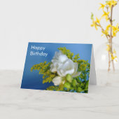 Happy Birthday - Freesia Card Karte (Gelbe Blume)