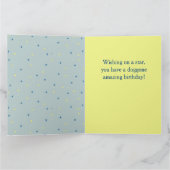 Happy birthday French, bulldog Karte (Innenseite)