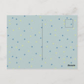 Happy birthday French, bulldog Postkarte (Rückseite)