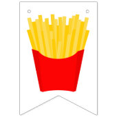 Happy Birthday French Fries Wimpelkette (Erste Fahne)