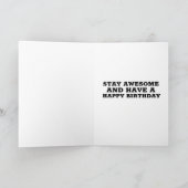 HAPPY BIRTHDAY FRIEND FUNNY CAT GREETING CARD KARTE (Innenseite)