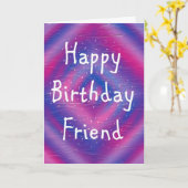 Happy Birthday Friend Karte (Gelbe Blume)