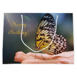 Happy Birthday Friendly Butterfly Große Geschenktüte