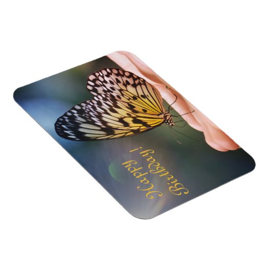 Happy Birthday Friendly Butterfly Magnet (Rechte Seite)