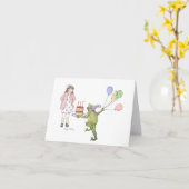 Happy Birthday Frog Card Karte (Gelbe Blume)