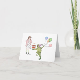 Happy Birthday Frog Card Karte
