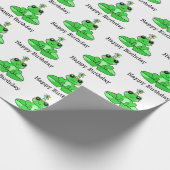 Happy Birthday Frog Geschenkpapier (Ecke)