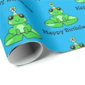 Happy Birthday Frog Geschenkpapier (Rolleneckpunkt)