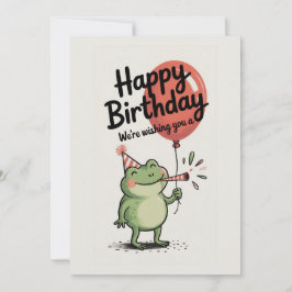 Happy Birthday Frog Party