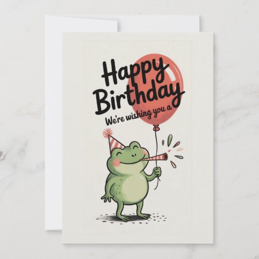 Happy Birthday Frog Party (Vorderseite)