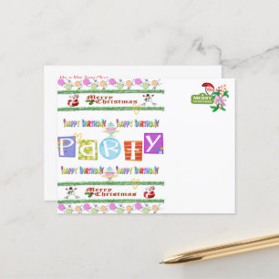 Happy Birthday Frohe Weihnachten Postkarten
