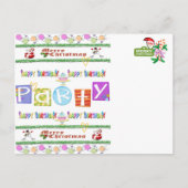 Happy Birthday Frohe Weihnachten Postkarten (Vorderseite)