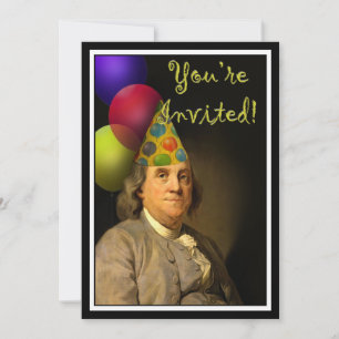 Happy Birthday From Ben Franklin Einladung
