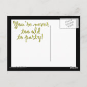 Happy Birthday From Ben Franklin Postkarte (Rückseite)