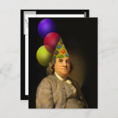 Happy Birthday From Ben Franklin Postkarte (Vorne/Hinten)