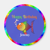 Happy Birthday from Bubbles the Fish Magnet (Vorne)