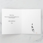 Happy Birthday From Cat to Purfect House Karte (Innenseite)