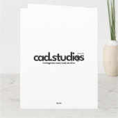 Happy Birthday From Cat to Purfect House Karte (Rückseite)