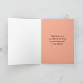 Happy Birthday From Connecticut State Watercolor Karte (Innenseite)