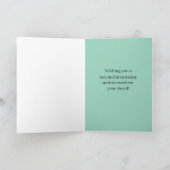 Happy Birthday from Delaware Blue Hen Chicken Karte (Innenseite)