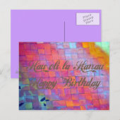 Happy Birthday from Hawaii Greeting Postcard Postkarte (Vorne/Hinten)