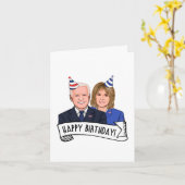 Happy Birthday From Joe and Jill Biden Karte (Gelbe Blume)