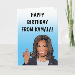 Happy Birthday from Kamala Harris Card Karte