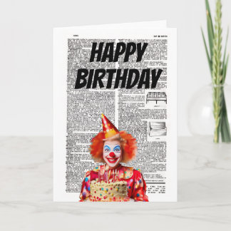 HAPPY BIRTHDAY from the Clown Karte